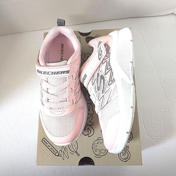 New! SKECHERS Little Girls Microspec Bold Delight Running Sneakers Athletic Shoe - Picture 7 of 10